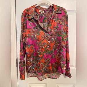 L’Agence Tyler Paisley Silk Blouse - PRICE FIRM